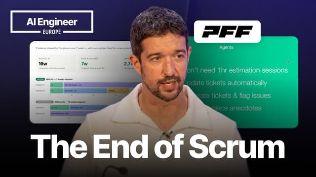 Agents Don't Do Standups: Building the Post-Engineer Engineering Org — Mike Spitz, PFF (AI Engineer Europe 2026)