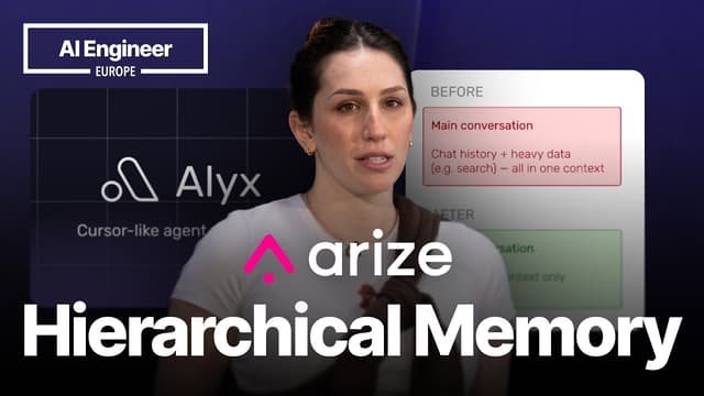 Hierarchical Memory: Context Management in Agents — Sally-Ann Delucia, Arize
