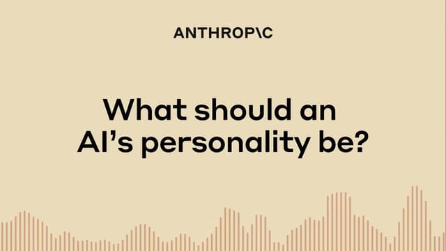 What should an AI's personality be? — Amanda Askell × Stuart Ritchie (Anthropic)