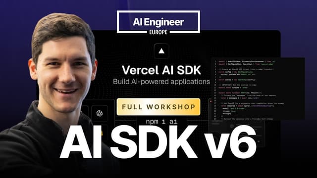 Give Your Agent a Computer — Nico Albanese, Vercel (= AI SDK v6 ワークショップとして開催されたもの)